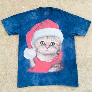 The Mountain Christmas Kitten T-shirt Men’s Sz Lg